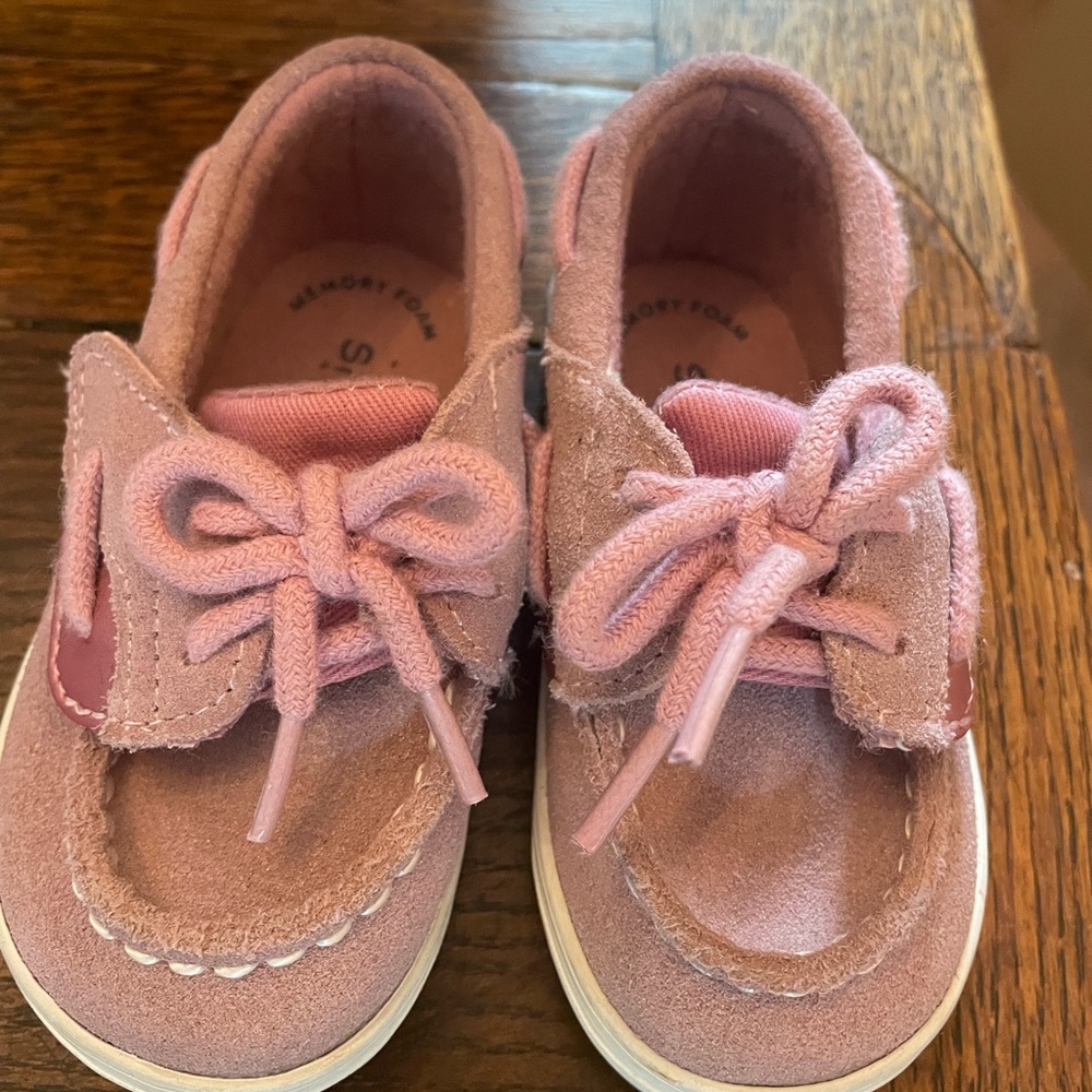 Sperry Soft Pink Baby Shoes